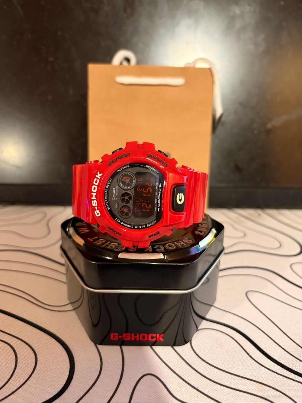 Red Casio G-Shock DW6900